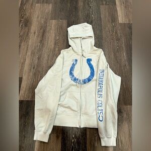 Men’s Large Football Colts Zip-Up Hoodie